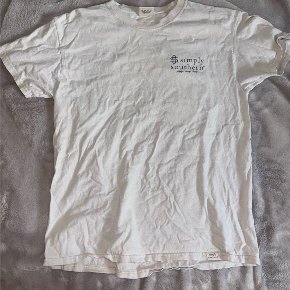 Simply Southern White Short Sleeve Tee